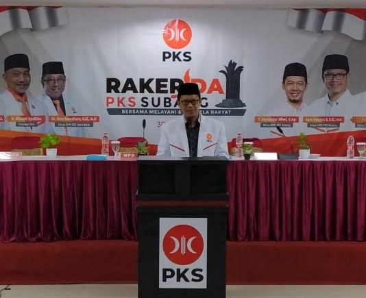 LAKSANAKAN RAKERDA, PKS SUBANG BERTEKAD LIPAT GANDAKAN JUMLAH KURSI